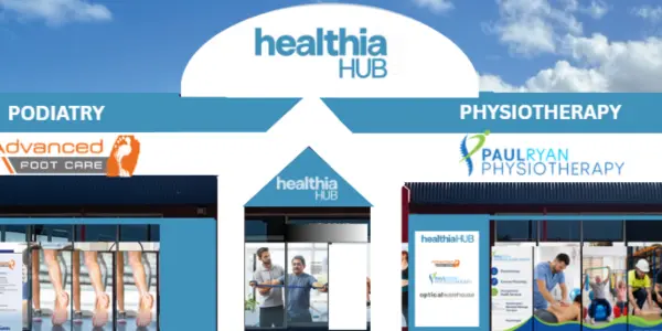 healthiaHUB Hervey Bay storefront - Podiatry and Physiotherapy